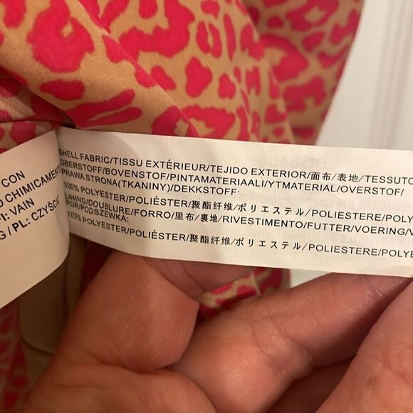 ✨J.O.A Ruched Minidress Pink Leopard Dress, NWT - Picture 9 of 11